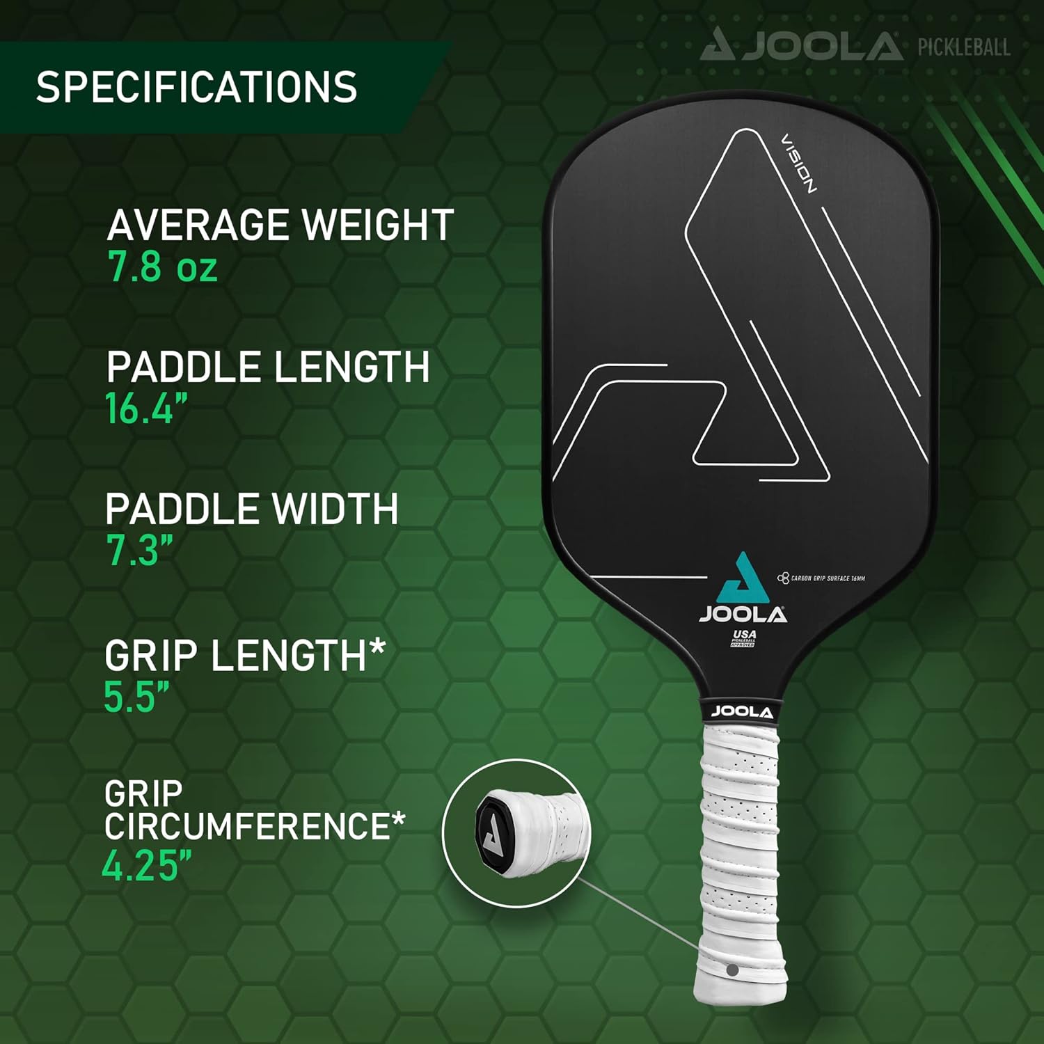 JOOLA Vision CGS 16 Pickleball Paddle