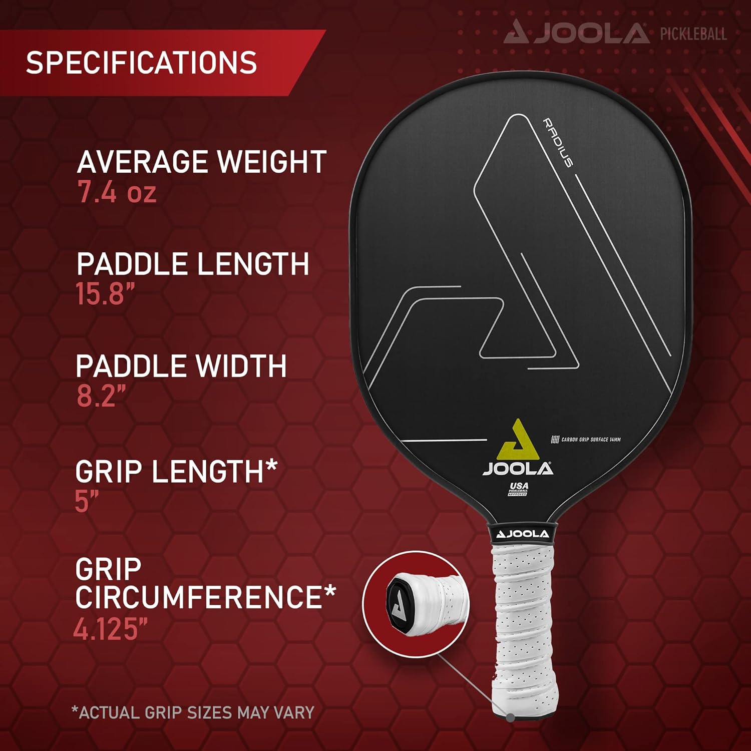JOOLA Radius CGS 14 Pickleball Paddle