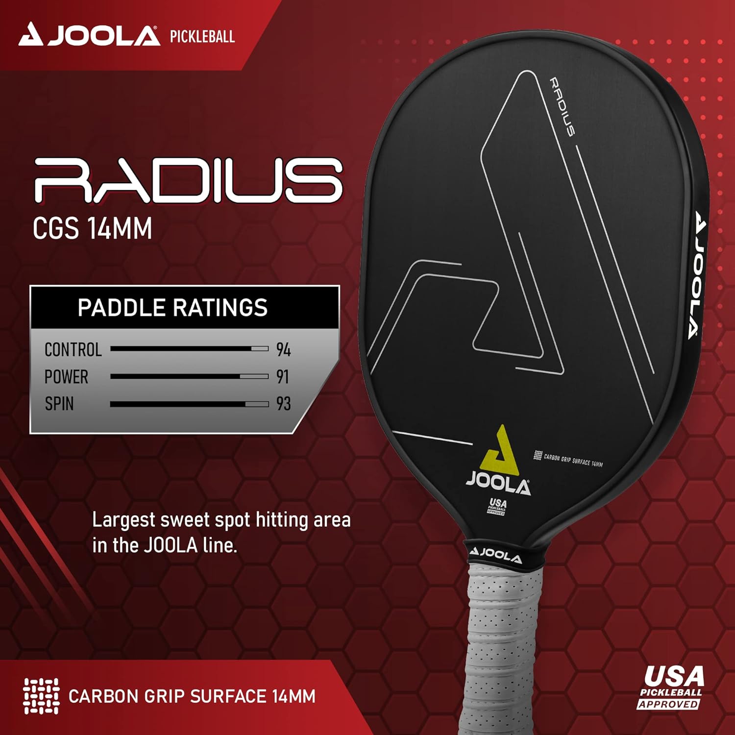 JOOLA Radius CGS 14 Pickleball Paddle
