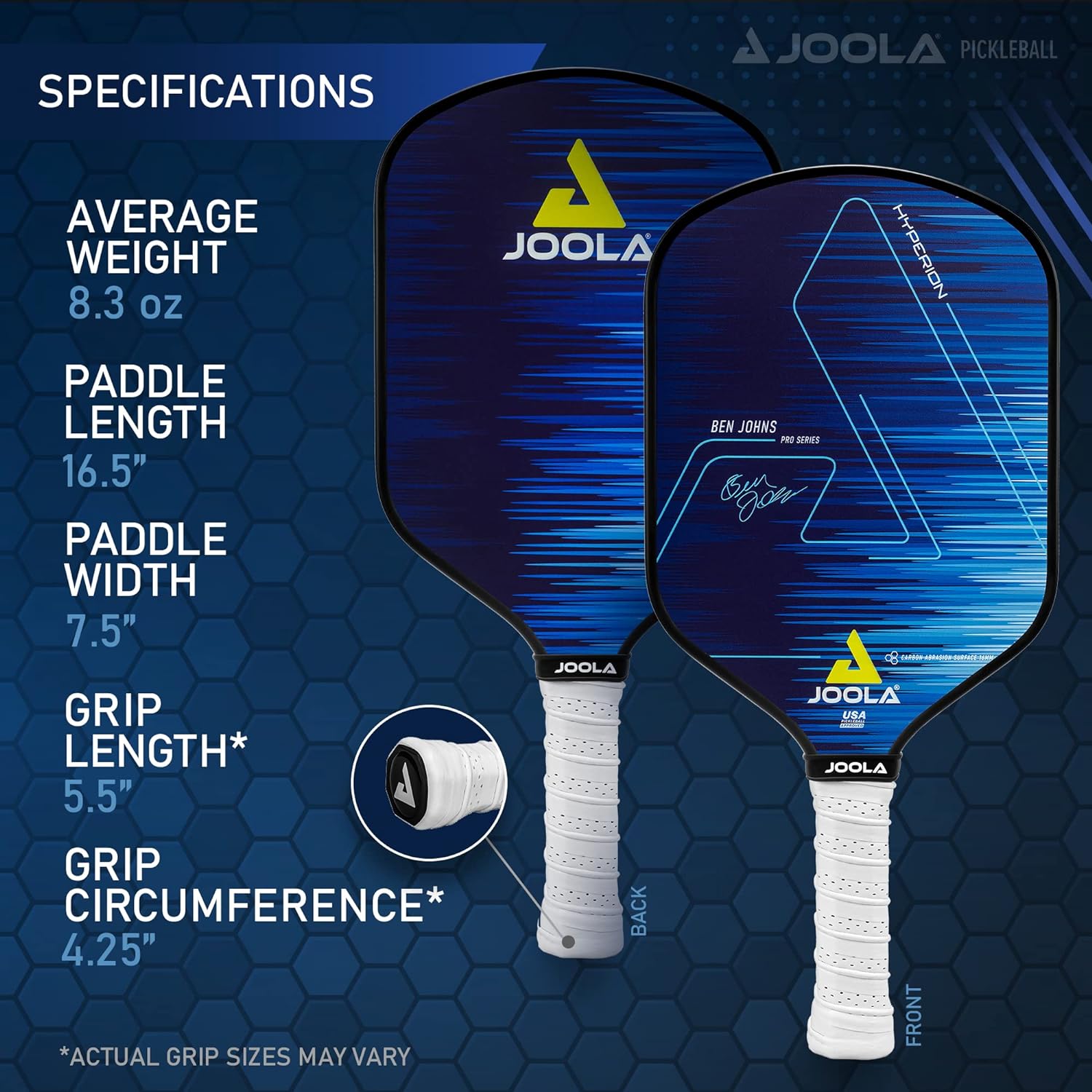 JOOLA Ben Johns Hyperion CAS 16 Pickleball Paddle