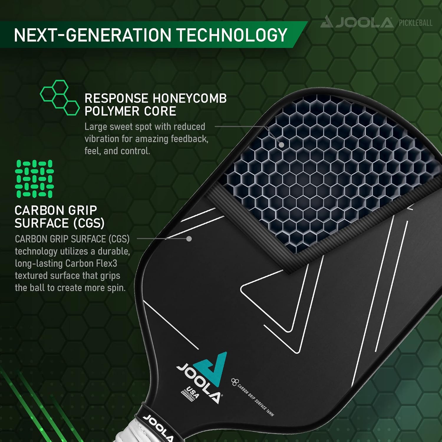 JOOLA Vision CGS 16 Pickleball Paddle